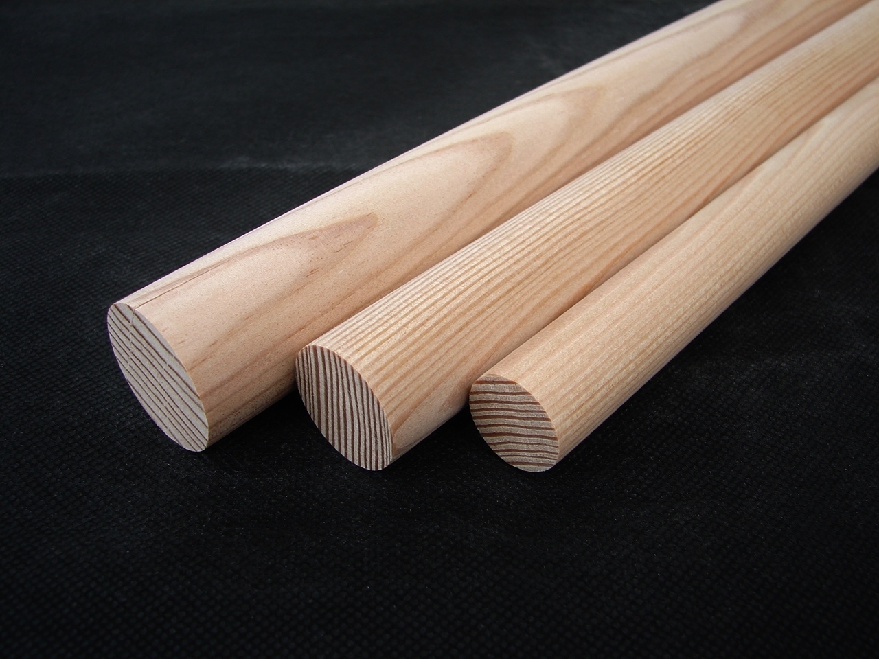 Rundstab Massivholz glatt Ø 15 mm verschiedene Längen und Holzarten 
