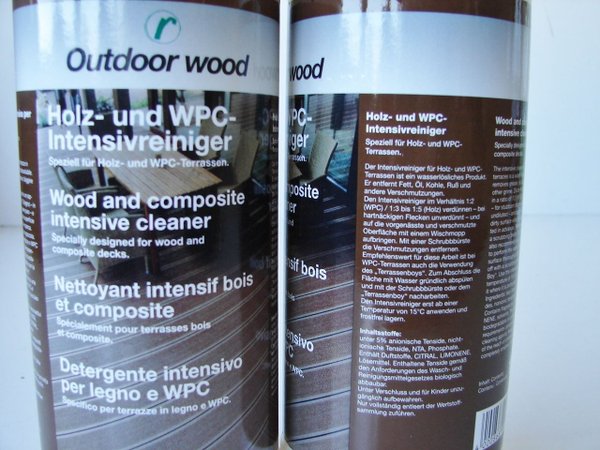 2x 1 Liter Outdoor wood Holz- und WPC- Intensivreiniger