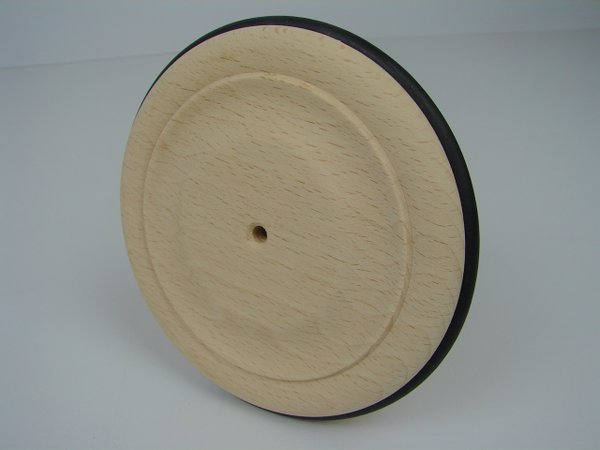 Holzrad mit Gummireifen 100 mm