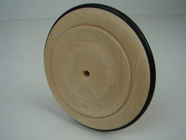 Holzrad mit Gummireifen 140 mm