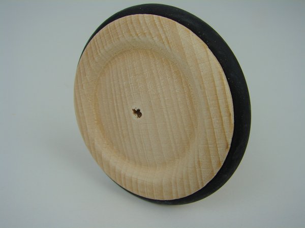 Holzrad mit Gummireifen 100 mm
