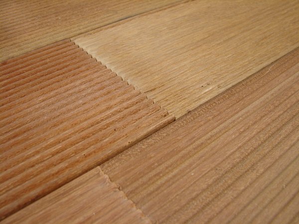 10 Profilholzabschnitte Bangkirai 340x115x15mm