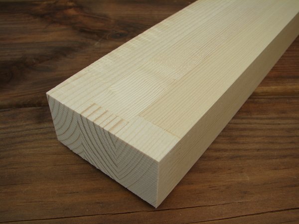 Brettschichtholz Leimholz Fichte verschiedenen Stärken x Breite 80 x Länge 480 mm