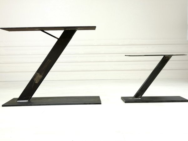 Tischuntergestell Z-Form Stahl Höhe 445 mm