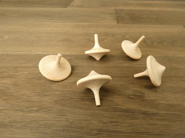 5 Holzkreisel "Chinaform" Ø 35 mm