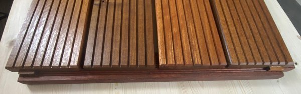 Terrassenholzfliese Bangkirai geölt ca. 44 x 610 x 610 mm
