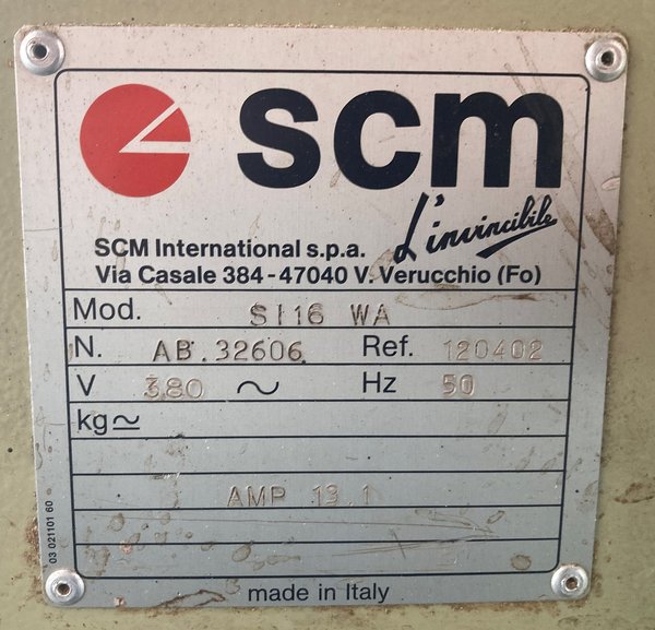 Format und Besäumkreissäge SCM SI 16 W